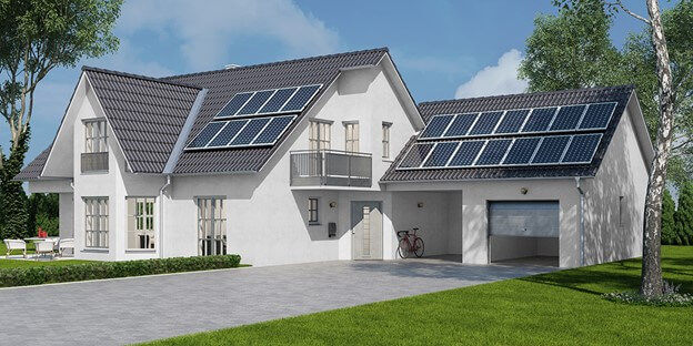 Multi-roof Solar Panel Installation